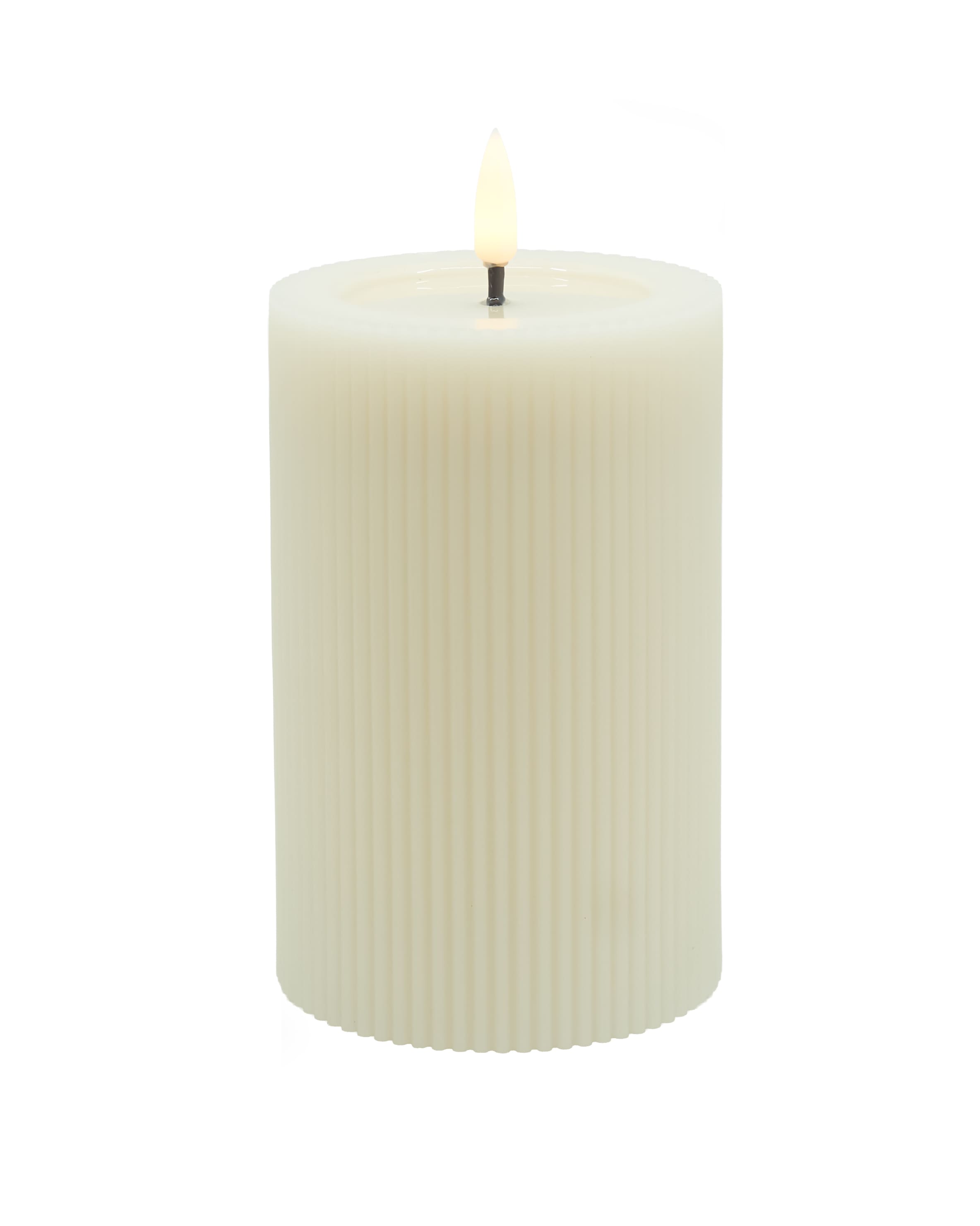 LED Stumpenkerze summer cream 8x15