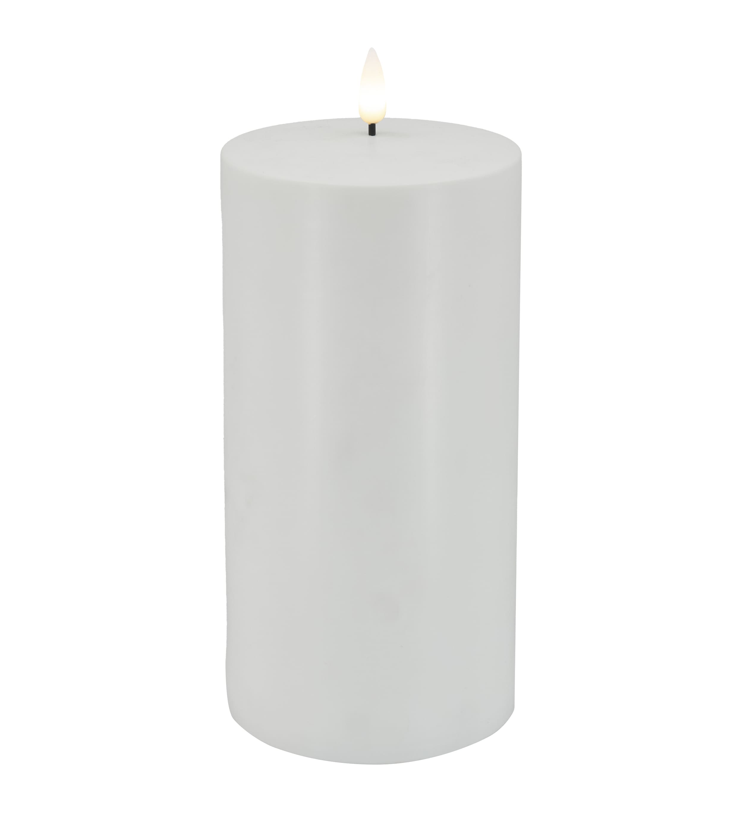 Solar Stumpenkerze Garden white 7,5x20