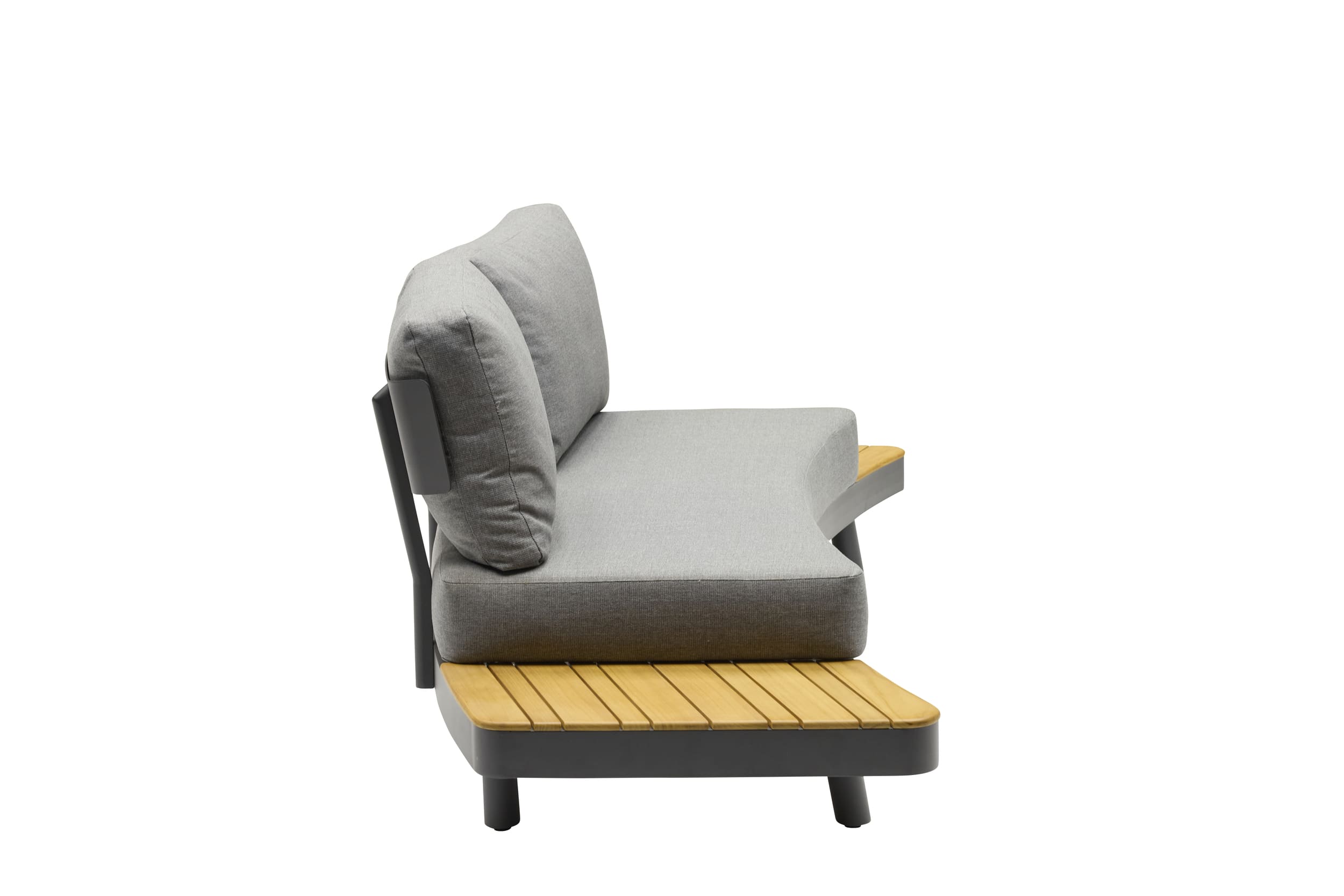 Lounge-2er Sofa "Puerto" mit teak