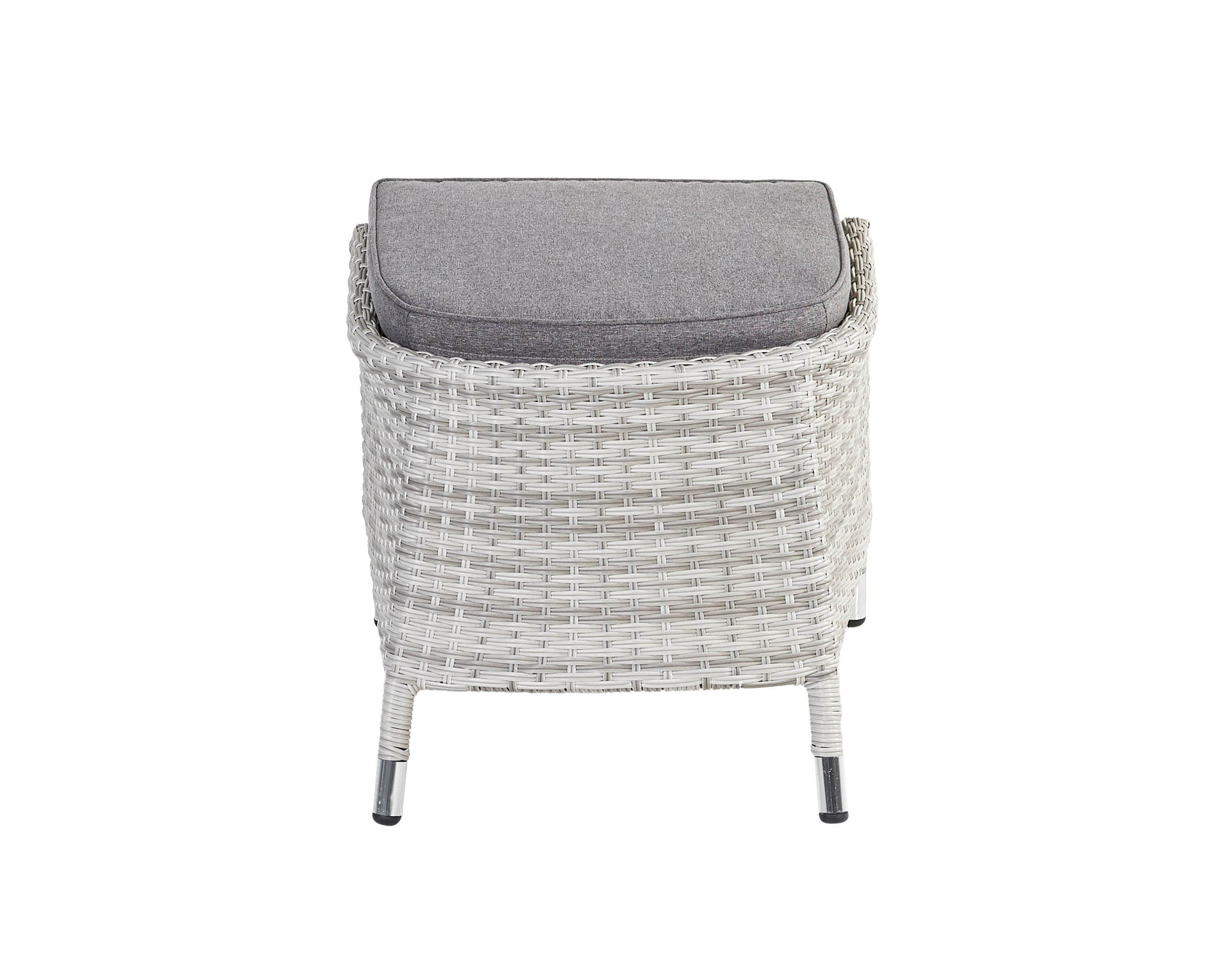 Dining Hocker "Parma" white grey, inkl. SK