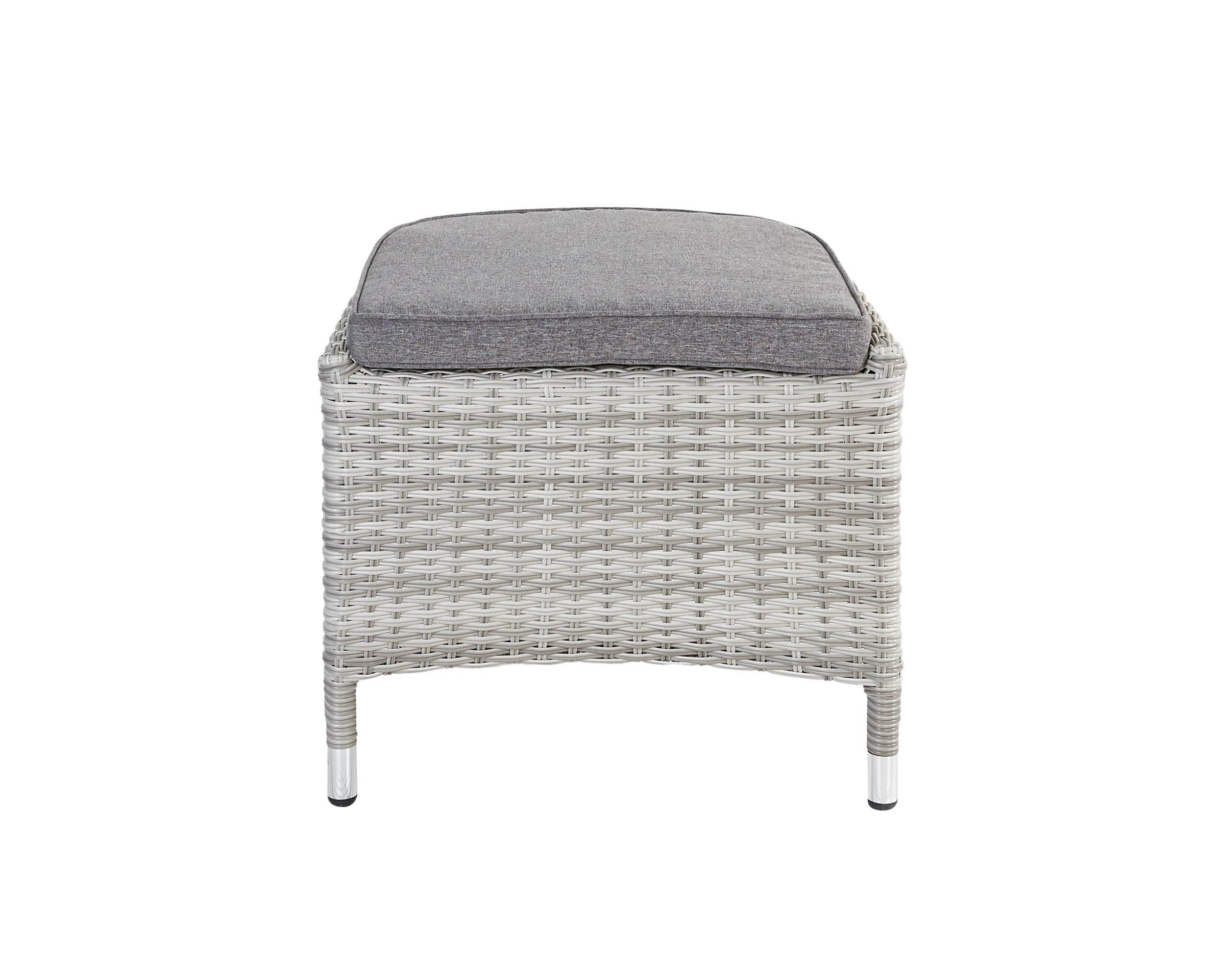 Dining Hocker "Parma" white grey, inkl. SK