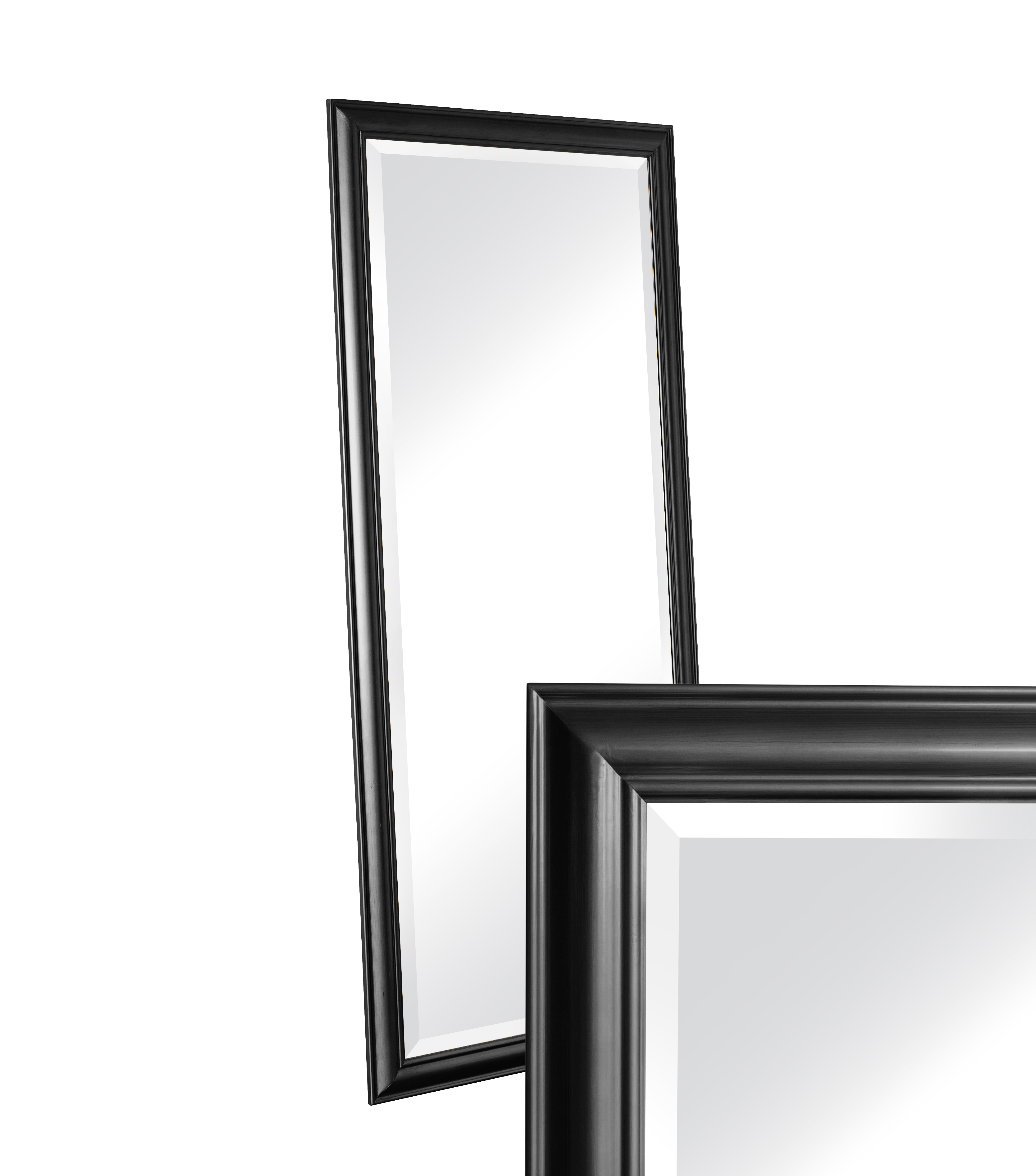 Wandspiege schlicht schwarz 80x180cm