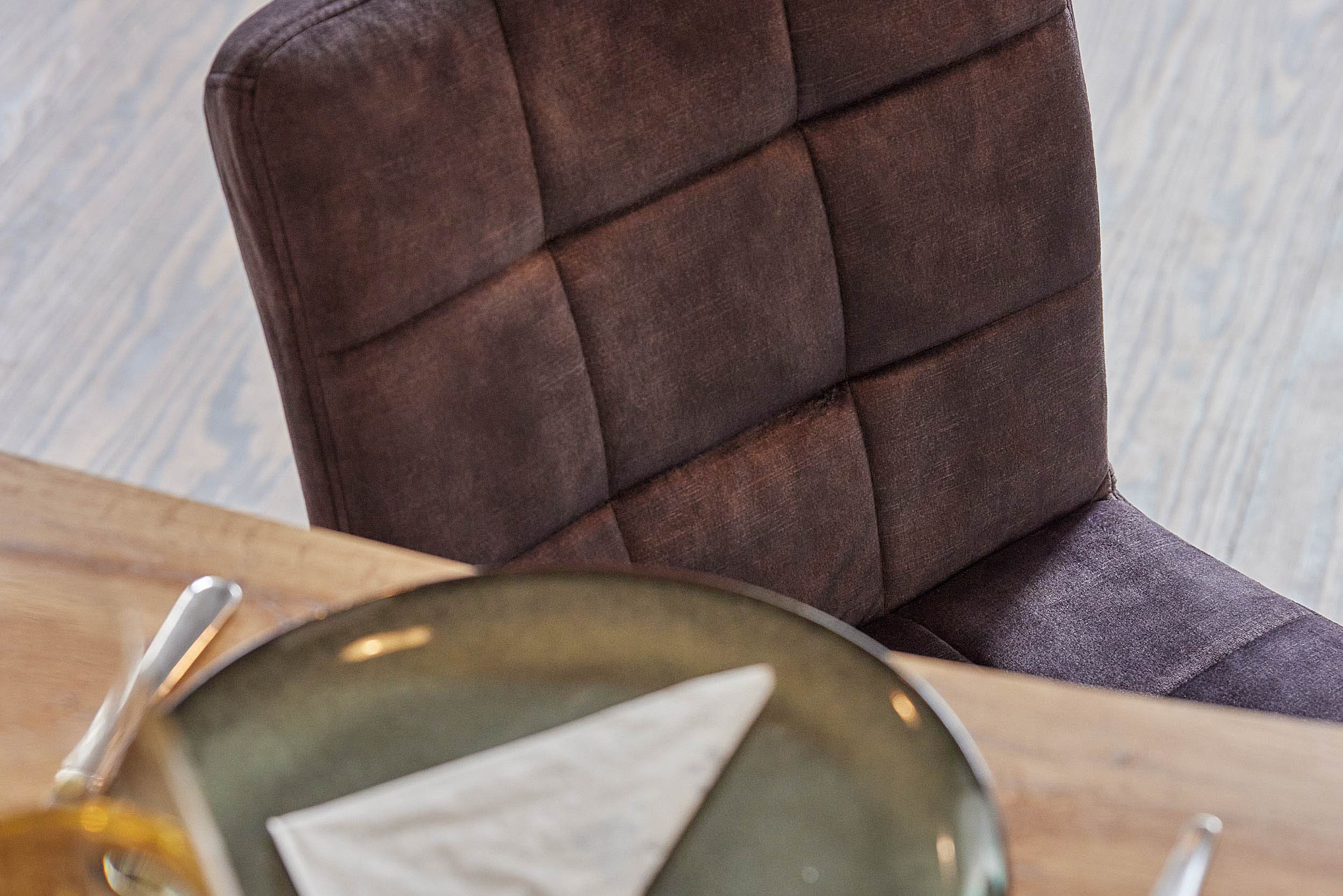 Stuhl Barnet Karodesign Samt anthrazit