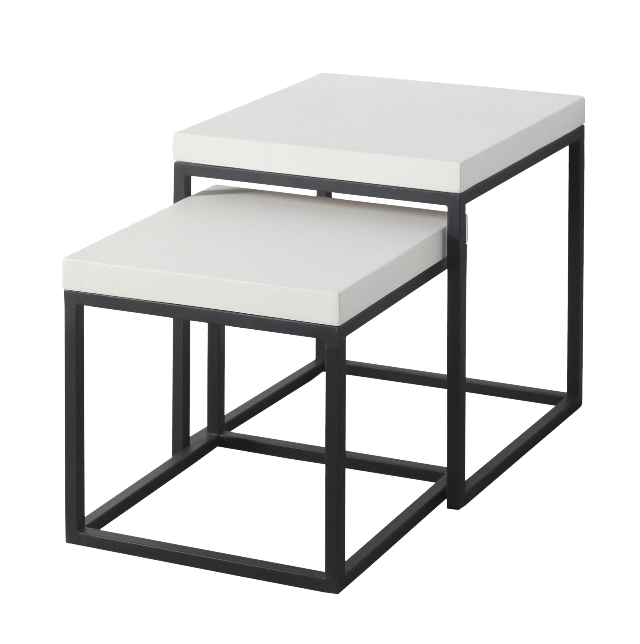 Beistelltisch S/2 Lumo white