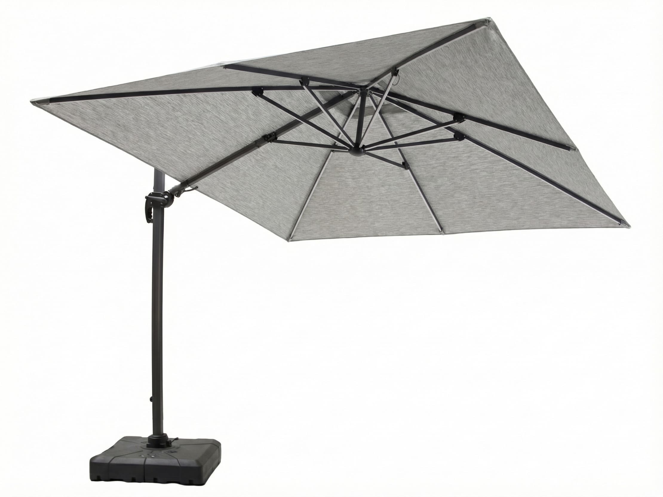 Ampelschirm "", 300cm, hellgrau solar