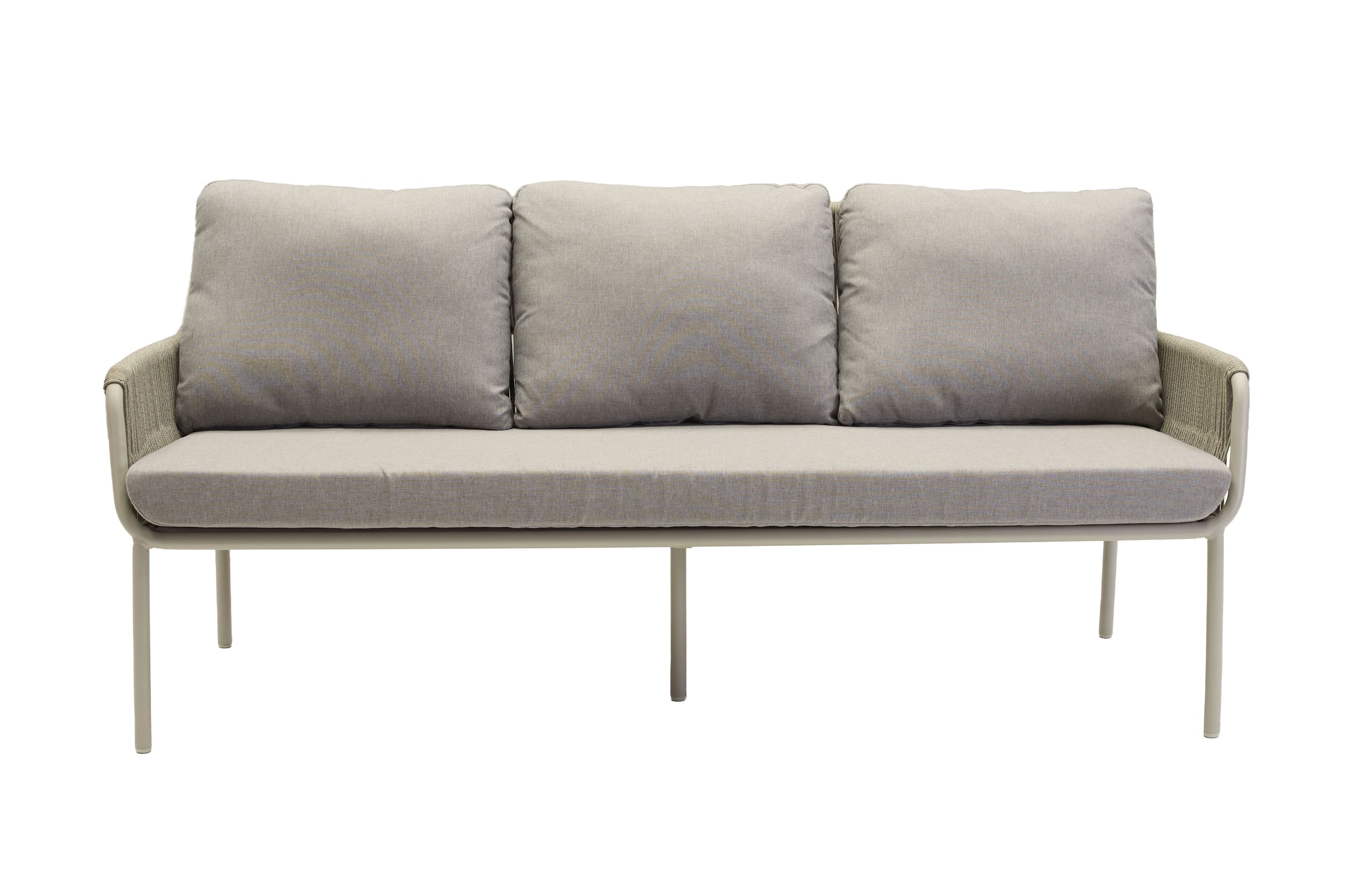 Dreisitzer-Bank "Como" Natur/Beige/Taupe