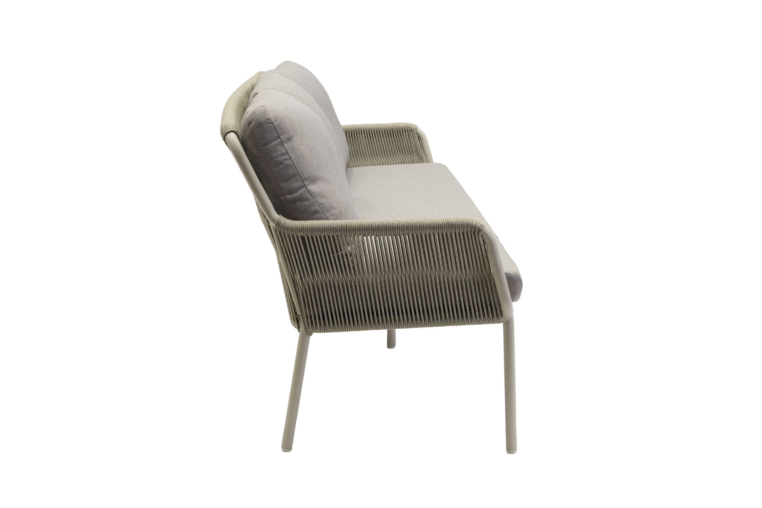 Dreisitzer-Bank "Como" Natur/Beige/Taupe