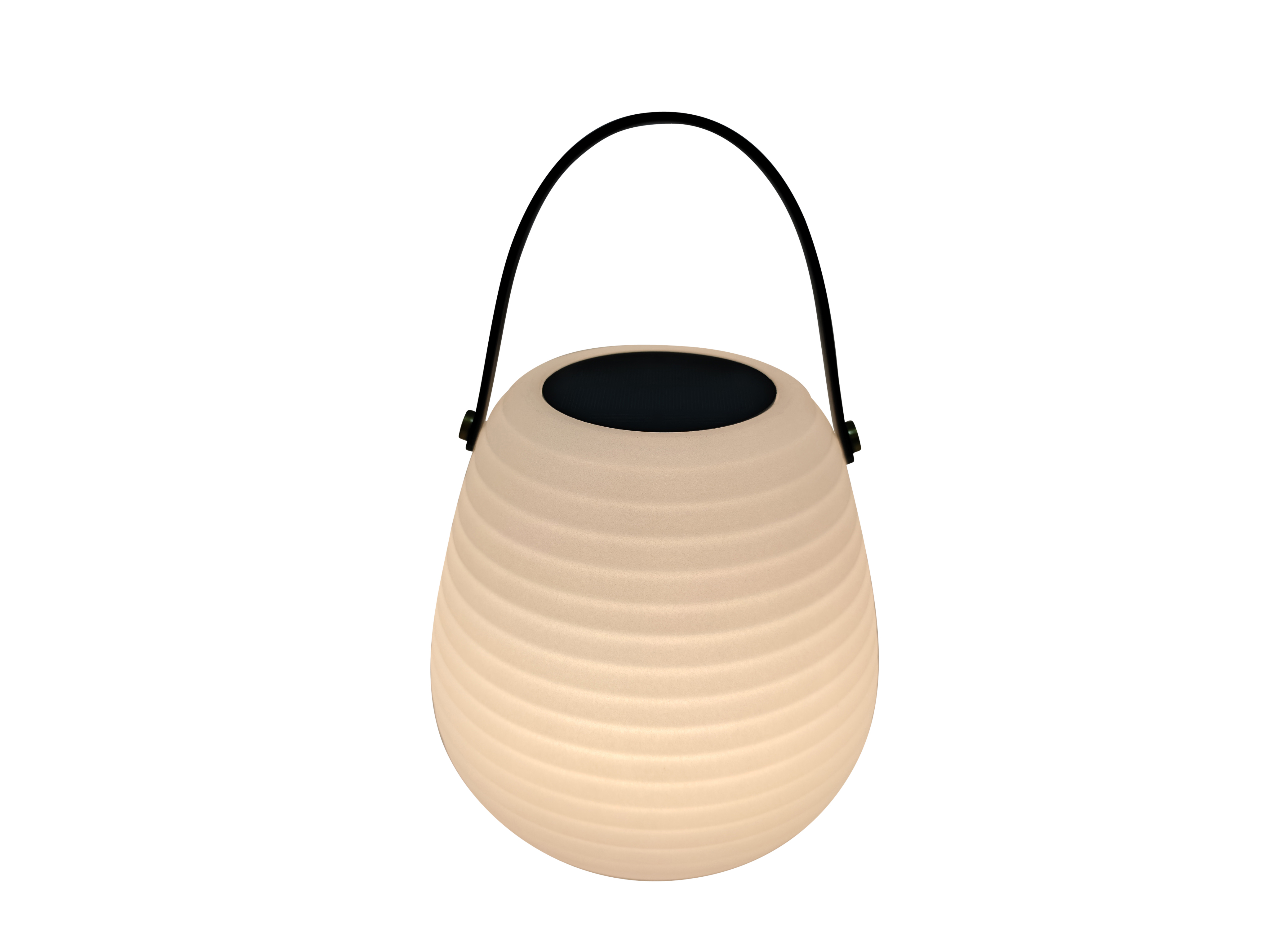 LED Solarlampe oval S 21×21×20cm