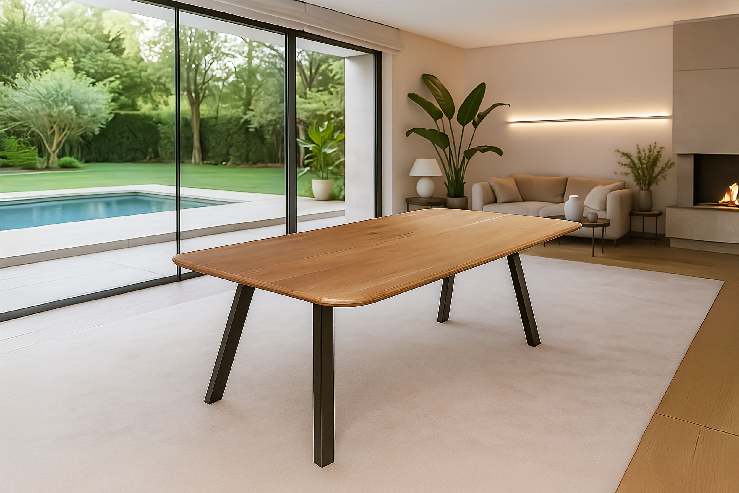 Esstisch Akazie stone 180x90x76cm X