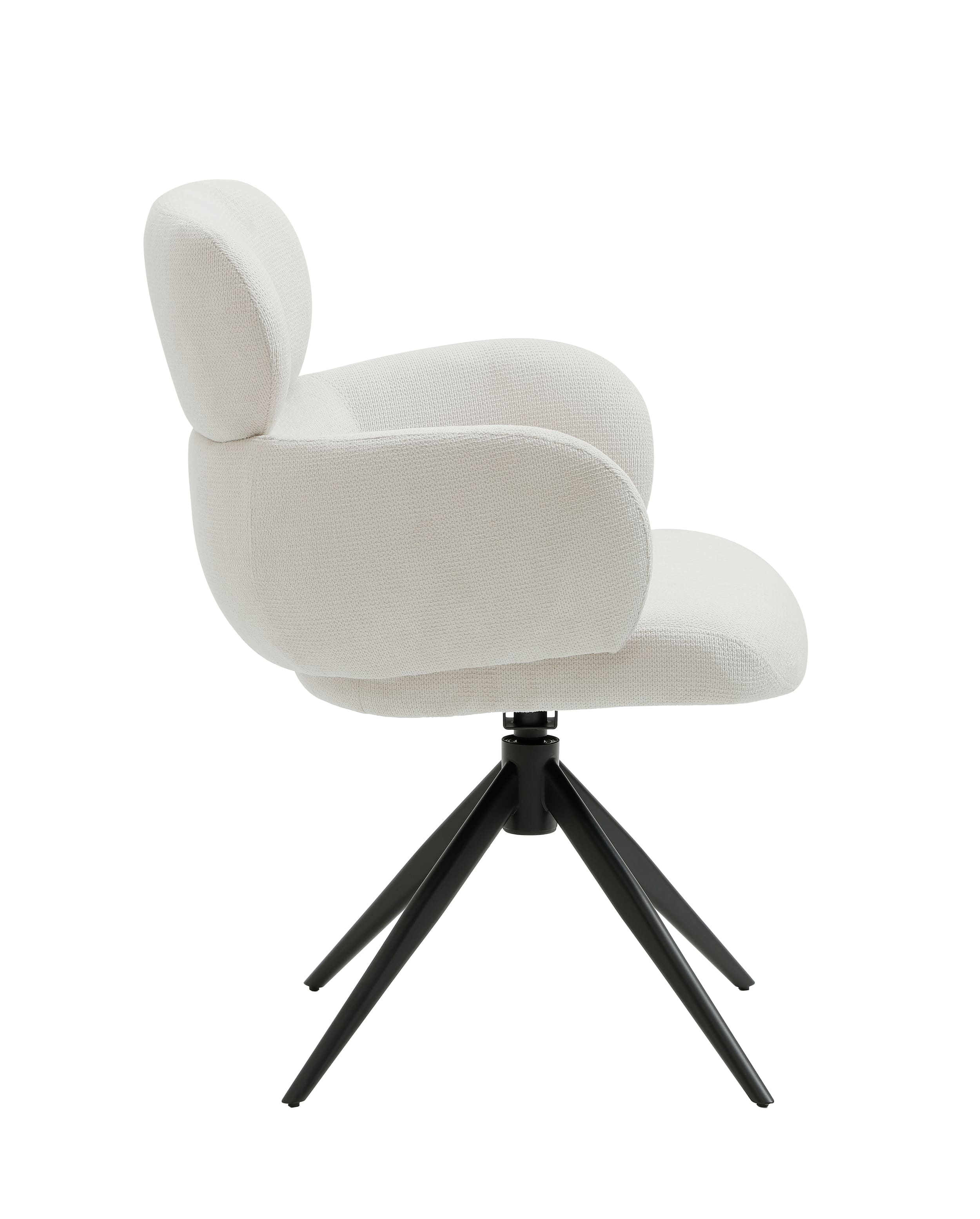 Drehstuhl Soma Webstoff creme 62x65x88cm