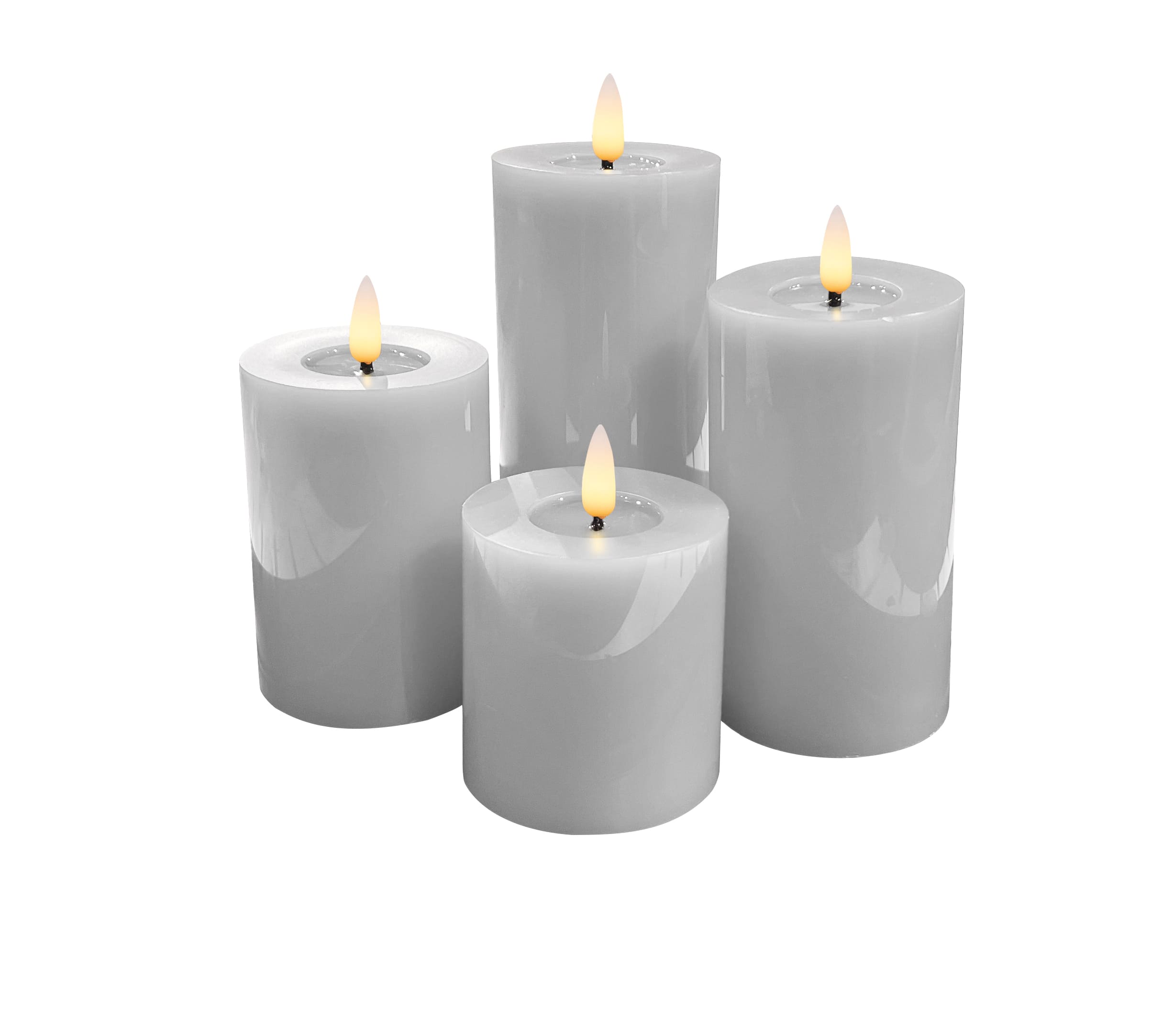 LED 4er Set W white ohne Teller