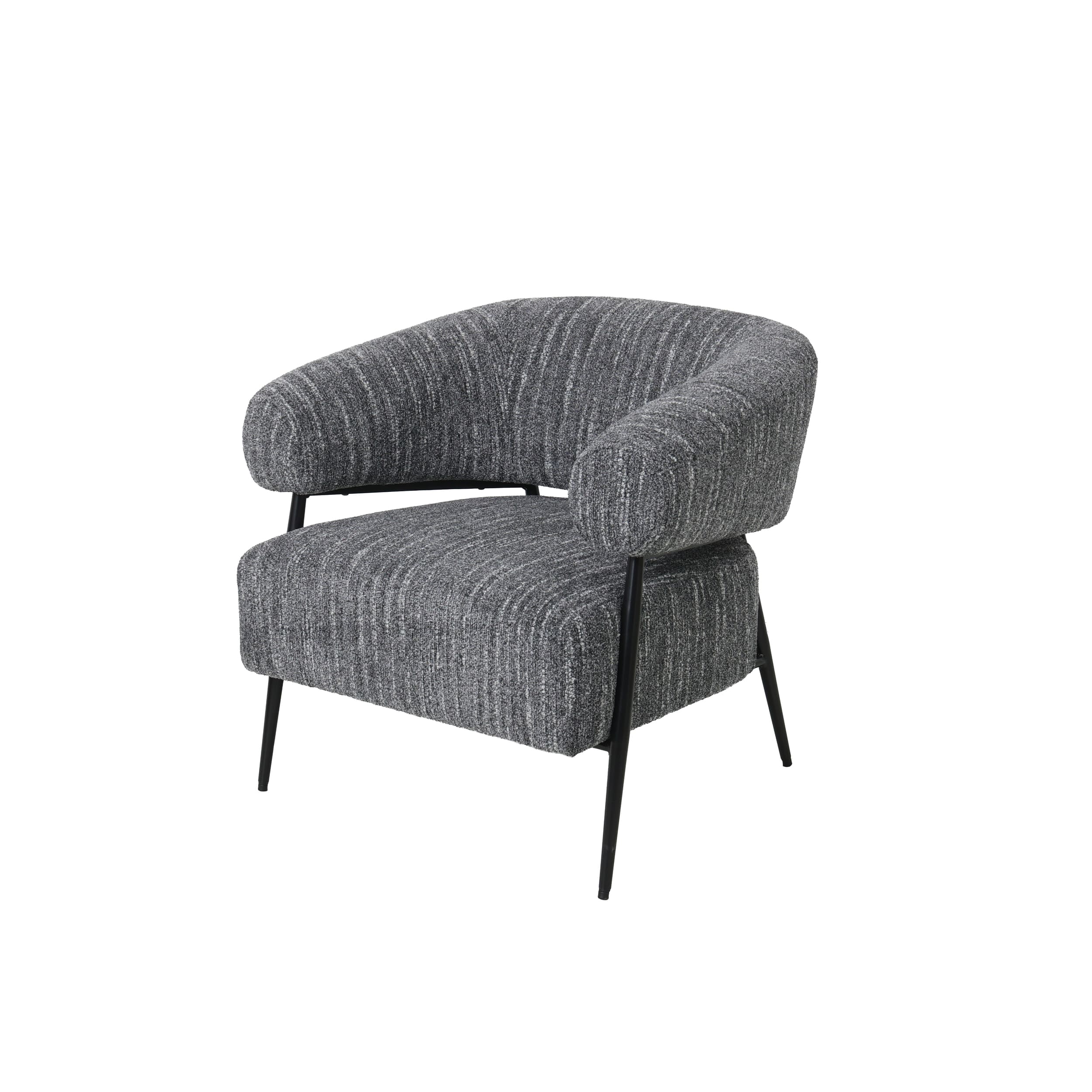 Sessel Soho Bezug Webstoff grau meliert