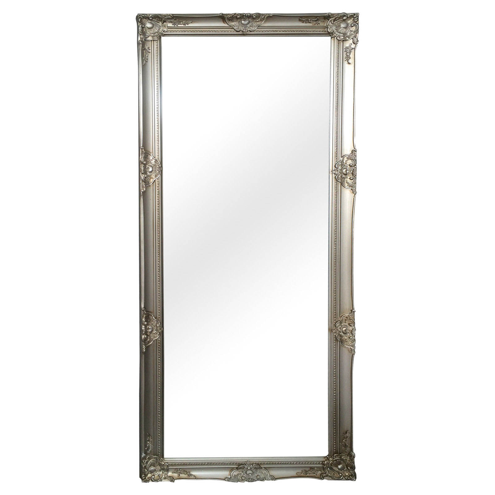 Wandspiegel Holz silber ca. 80 x 180 cm
